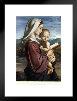 The Virgin Mother by William Dyce Art Print Matted Framed Wall Art 20x26 inch The Virgin Mother by William Dyce Art Print Matted Framed Wall Art 20x26 inch