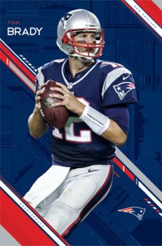Tom Brady New England Patriots NFL Football Sports Poster 24x36 inch Tom Brady New England Patriots NFL Football Sports Poster 24x36 inch