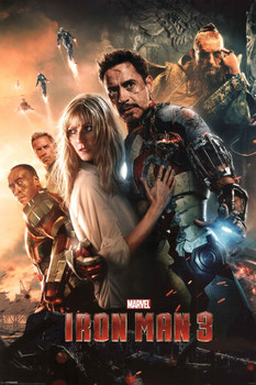 Iron Man 3 Superhero Movie Film Marvel Comics Poster 24x36 inch Iron Man 3 Superhero Movie Film Marvel Comics Poster 24x36 inch