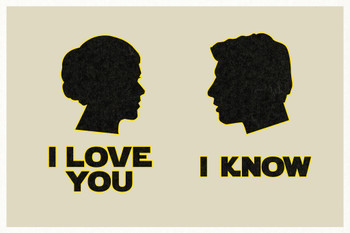 I Love You. I Know. Silhouettes Movie Poster 12x18 inch I Love You. I Know. Silhouettes Movie Poster 12x18 inch