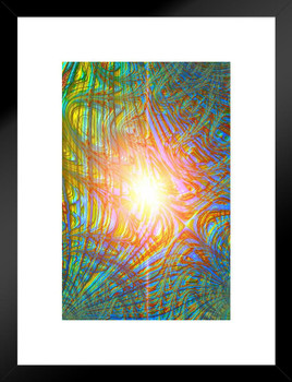 Colorful Abstract Pattern Sunburst Trippy Artwork Matted Framed Wall Art Print 20x26 inch Colorful Abstract Pattern Sunburst Trippy Artwork Matted Framed Wall Art Print 20x26 inch