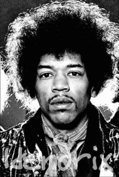 Jimi Hendrix Black and White Portrait Image Music Poster 24x36 inch Jimi Hendrix Black and White Portrait Image Music Poster 24x36 inch