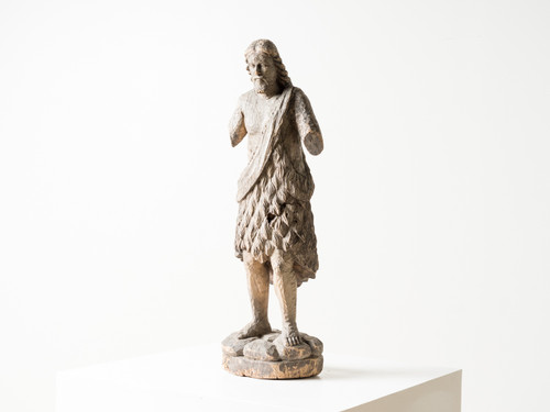 ANTIQUE ST. JOHN FIGURE ANTIQUE ST. JOHN FIGURE