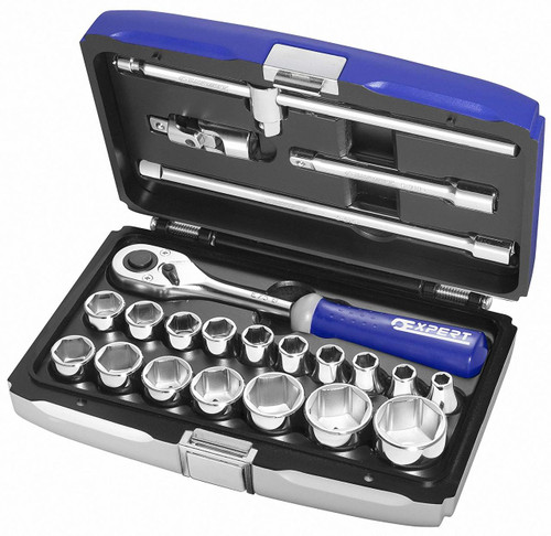 Britool Expert - 22Pc 1/2'' Square Drive Metric 6Pt Socket Set , Ratchet , Case - E032900 Britool Expert - 22Pc 1/2'' Square Drive Metric 6Pt Socket Set , Ratchet , Case - E032900