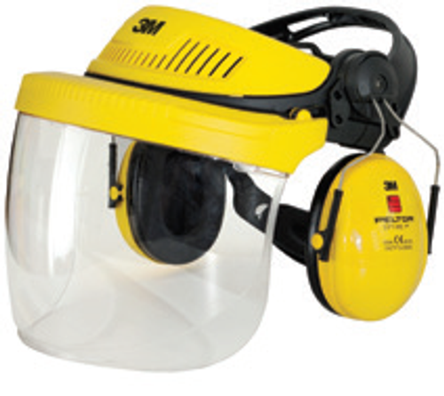 3M Grinding Visor C/w Ear Defenders-G500V5FH 3M Grinding Visor C/w Ear Defenders-G500V5FH