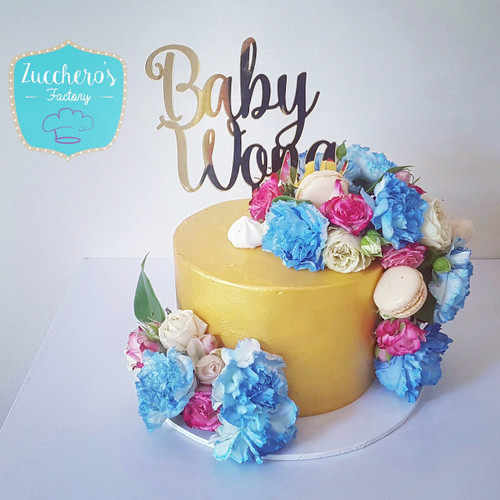 floral baby shower cakes