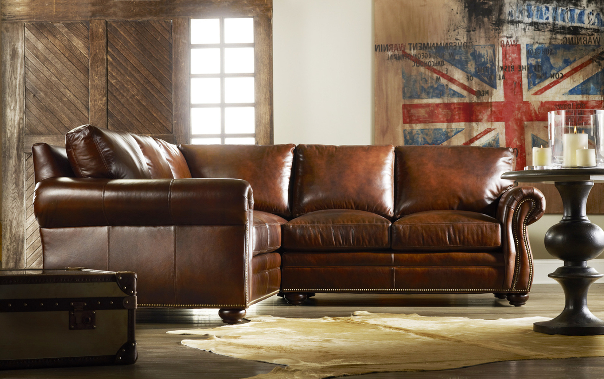 BradingtonYoung Leather Sofa and Sectional 220 Custom Series