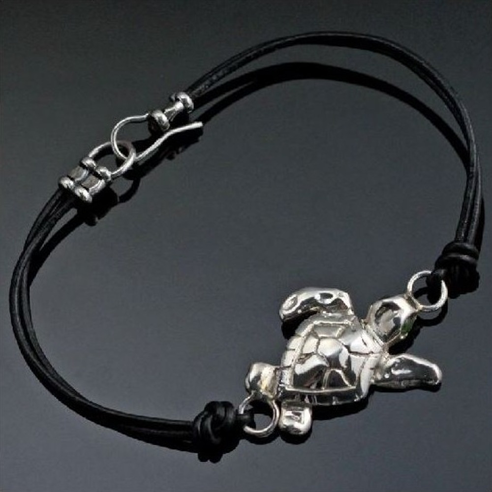 Sea Turtle Bracelet | Loggerhead | Sterling Silver | Turtle Jewelry