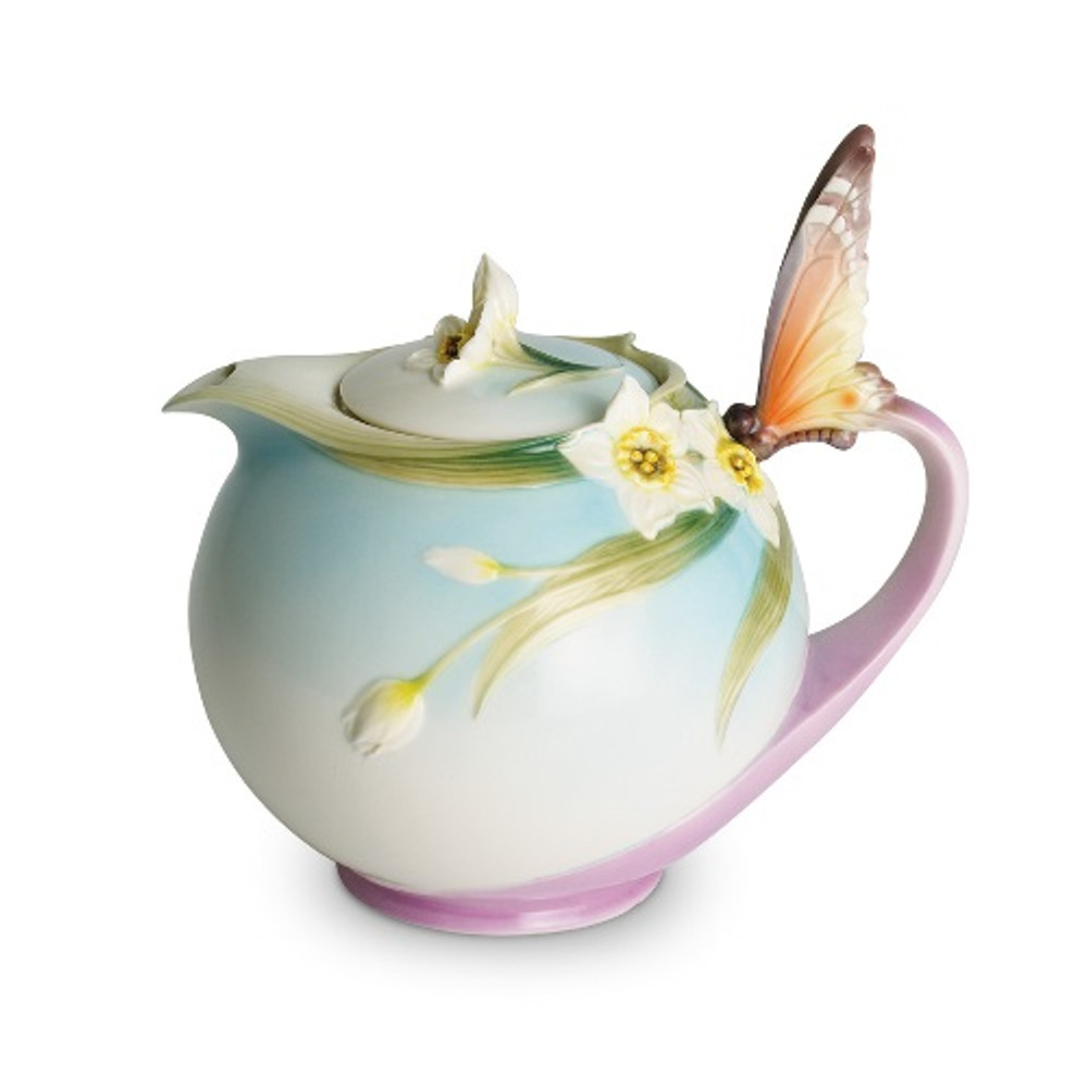 Butterfly Teapot Franz Collection Porcelain