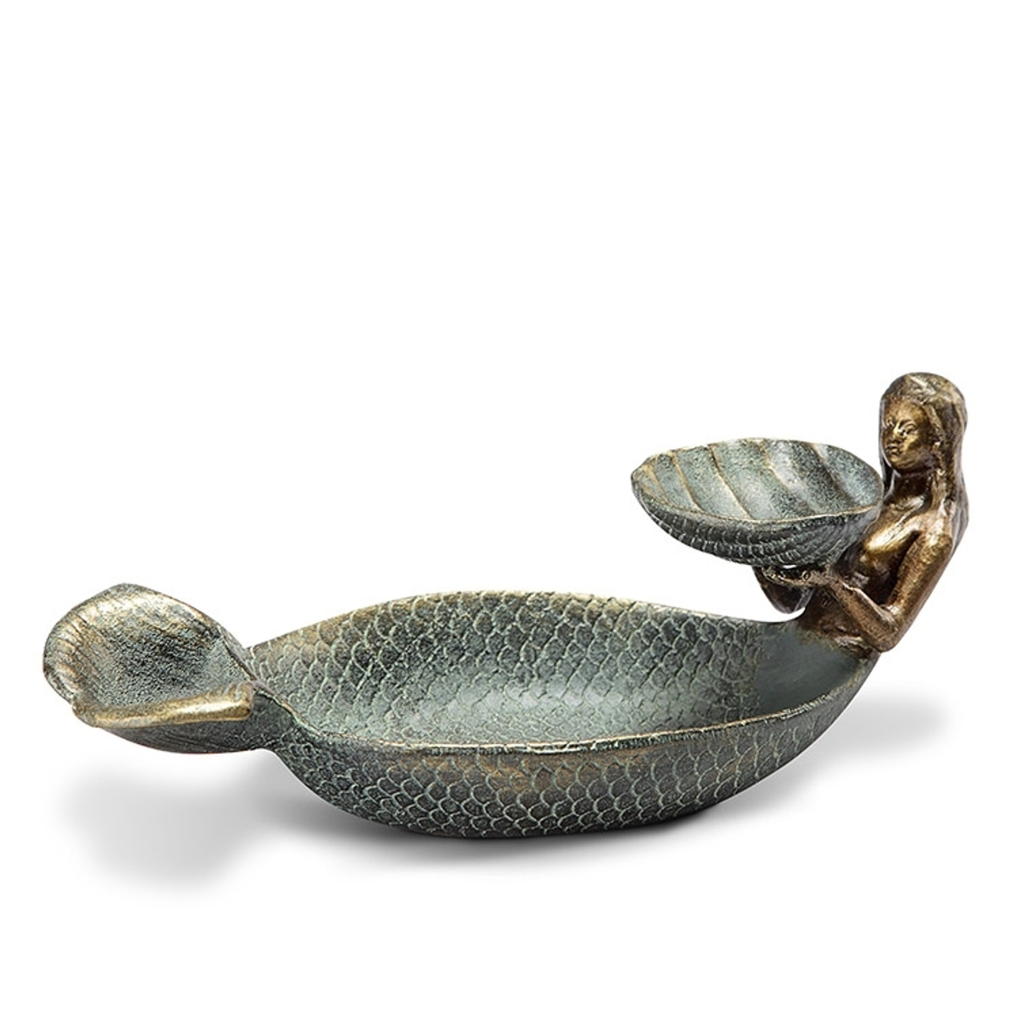 Mermaid and Shell Soap Dish Ring Dish SPI Bath Accent