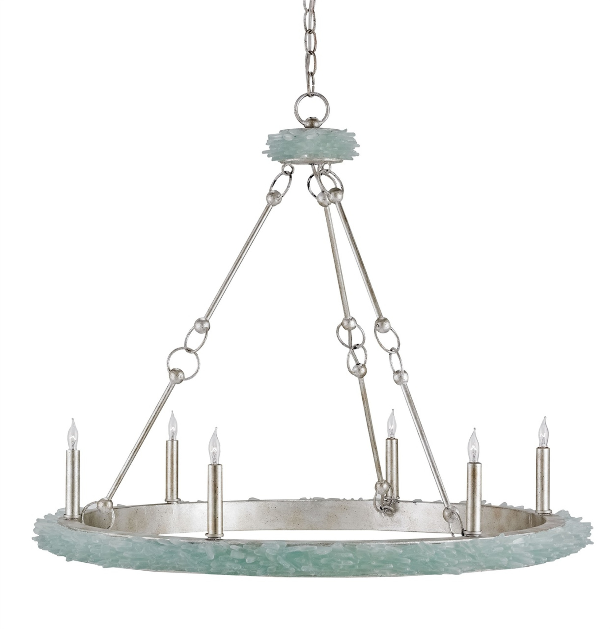 Tidewater Sea Glass Chandelier Tidewater Aqua Sea Glass Chandelier