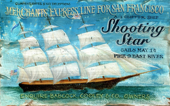 Shooting Star Nautical Home Sign