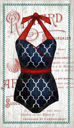 The Blue Halter Swimsuit Custom Art