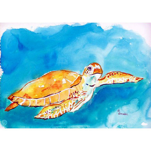 Under the Sea Turtle Floor Mat