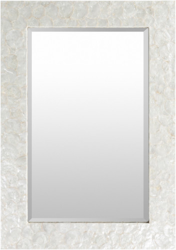 Large Capiz Shell Framed Mirror