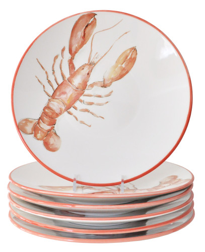 Lobster Dinner Plates - Set of 6