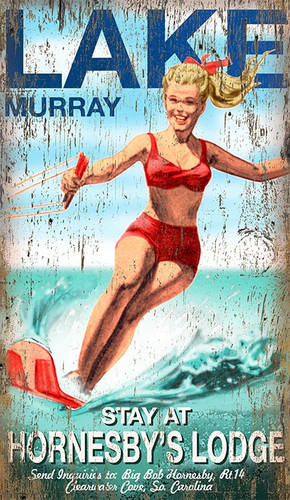 Lake Fun Vintage Custom Art Sign