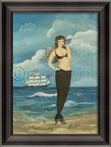 Listening to a Love Song Mermaid Art