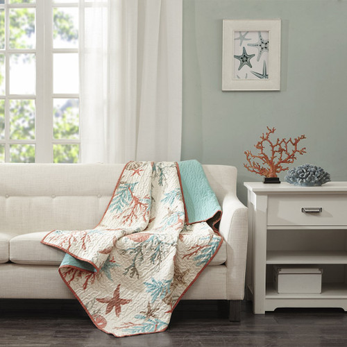 Pebble Beach Quilted Throw Blanket