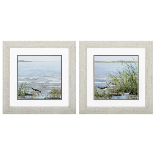 Afternoon at the Shore Framed Prints