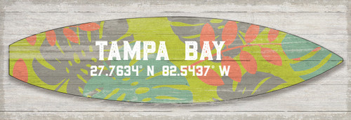 Palm Leaves Surfboard Custom Art