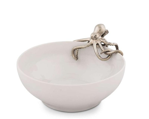 Large Octopus Stoneware Bowl