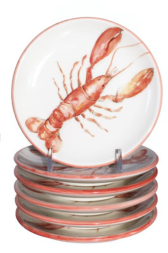 Lobster Canape Plates- Set of 6