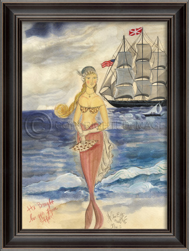 Gifts From Afar Blonde Mermaid Wall Art