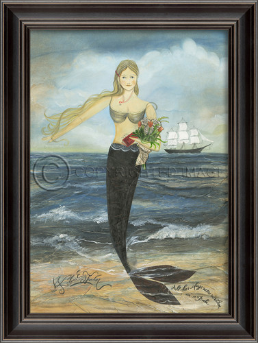 All Her Days Framed Mermaid Wall Art