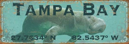 Latitude Manatee Custom Beach Art