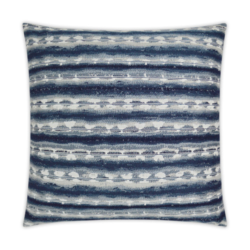 Sunshibo Navy and White Stripe Pillow