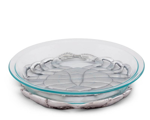 Glass Crab Trivet Tray