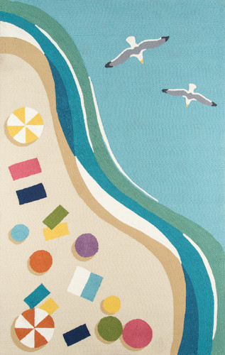 Shore Scene Indoor-Outdoor Area Rug