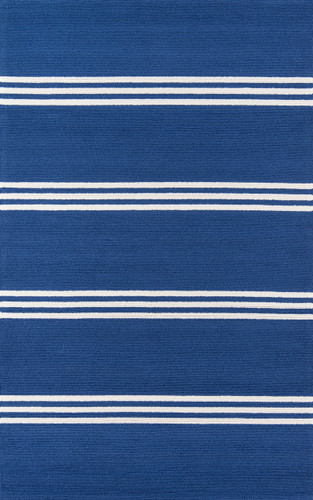 Maritime Blue Stripe Area Rug