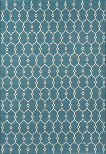 Blue Knots Baja Area Rug