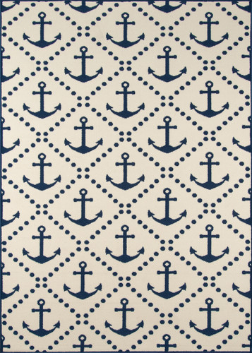 Anchors Away Ivory Baja Area Rug