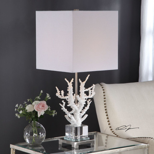 Corallo White Coral Table Lamp