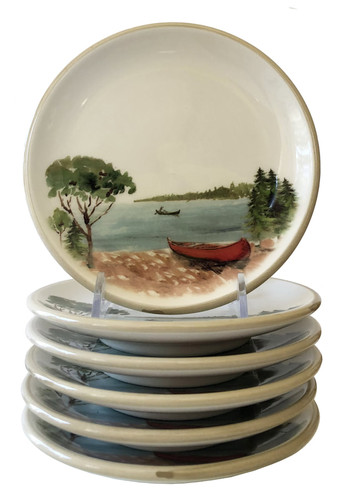 Day at the Lake Canape Dishes-Set of 6