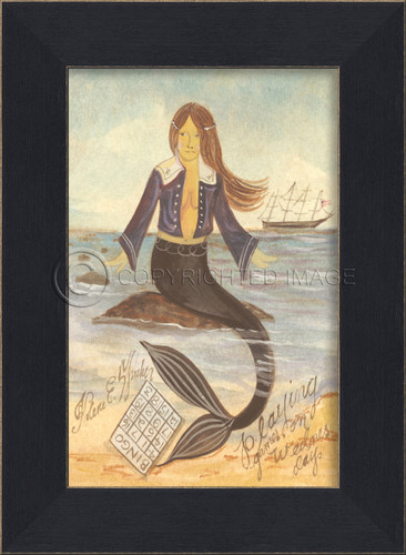 Playing Games on Wednesday Small Mermaid Art