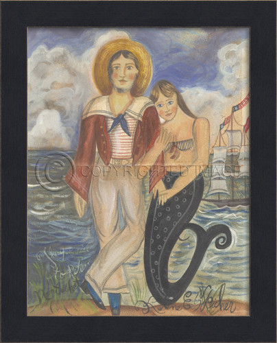 Promise to Return Sailor and Mermaid Art