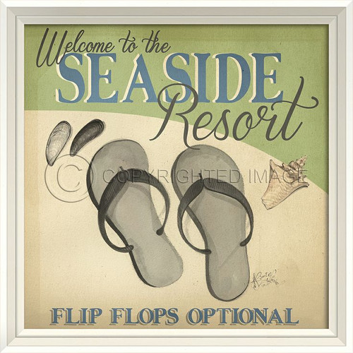 Seaside Resort Beach Poster Wall Art
