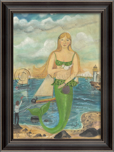 She Was There to See the Race - Mermaid Art