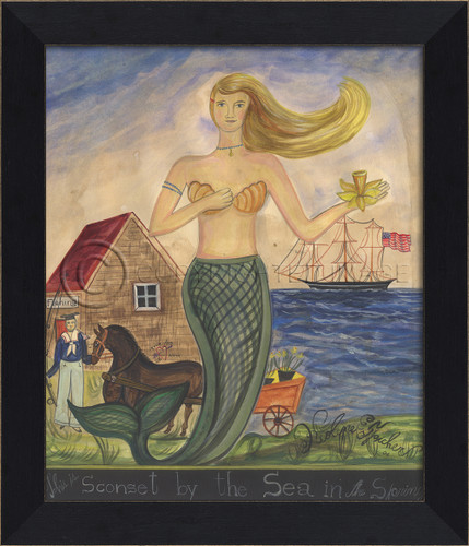 The Mermaid from Sconset by the Sea Wall Art