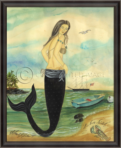 I've Been Spotted Framed Mermaid Art - Medium