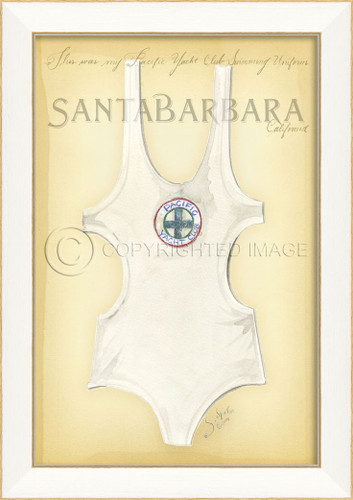 Vintage Swimsuit Art - Santa Barbara