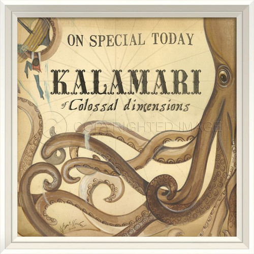 Kalamari of Colossal Dimensions Vintage Poster Art