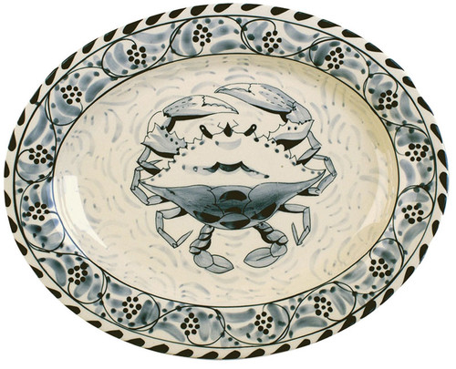 Blue Crab Bay Large Oval Platter