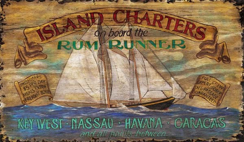 Island Charters Beach House Sign