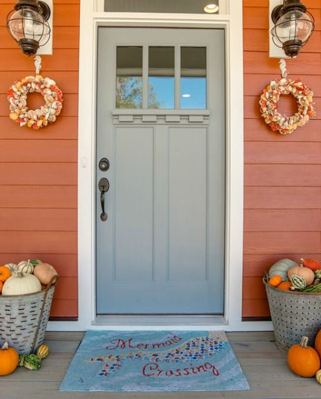 Fall at the Beach - Front Door Ideas! - Caron's Beach House