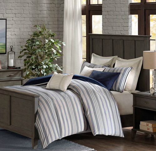 Coastal Farmhouse Comforter King Size 9-piece Bedding